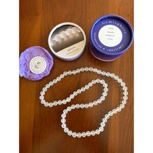 Gemisphere Quartz Necklace 25” 8mm